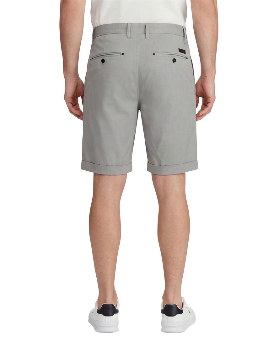 Airforce bermuda grijs slim fit insteekzakken