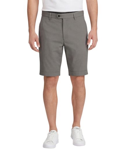 Airforce katoenen Airforce korte broek grijs slim fit