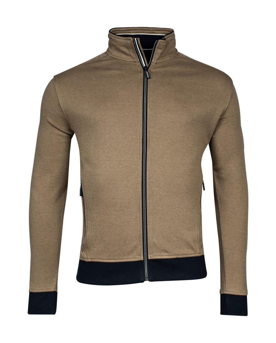 Baileys vest olijfgroen rits katoen