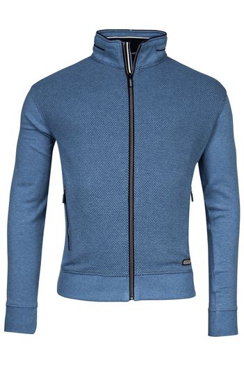 Baileys blauwe Baileys vest katoen met rits