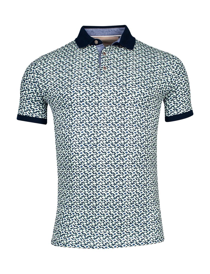 groene Baileys polo geprint katoen