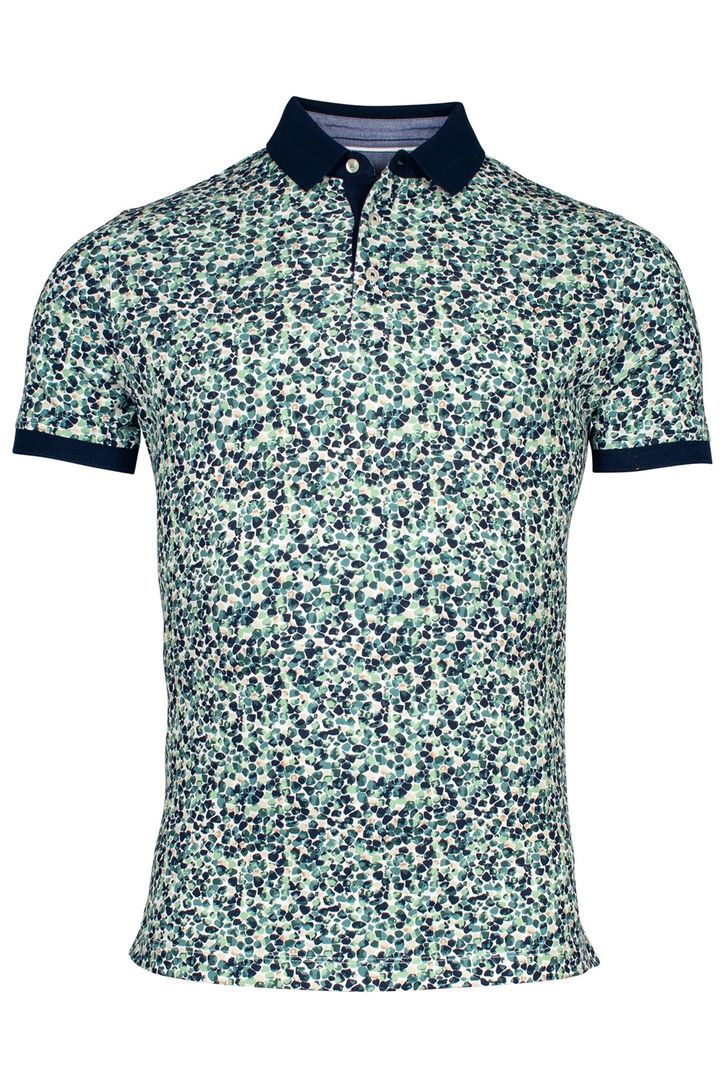 Katoenen Baileys polo geprint groen