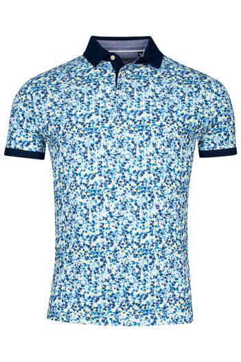 Baileys Baileys geprinte polo blauw