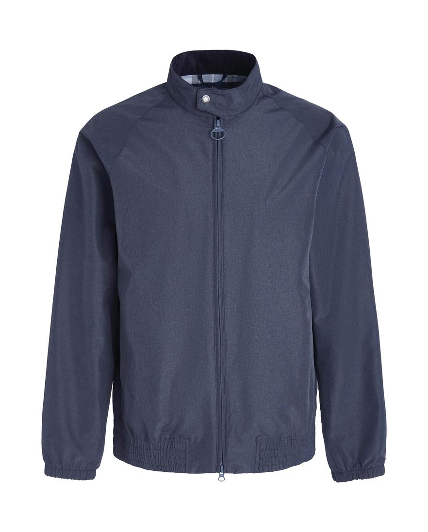 Barbour zomerjas rits + knoop slim fit donkerblauw