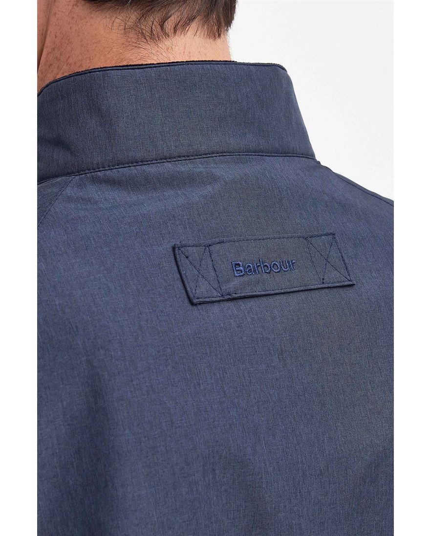 Barbour zomerjas rits + knoop slim fit donkerblauw