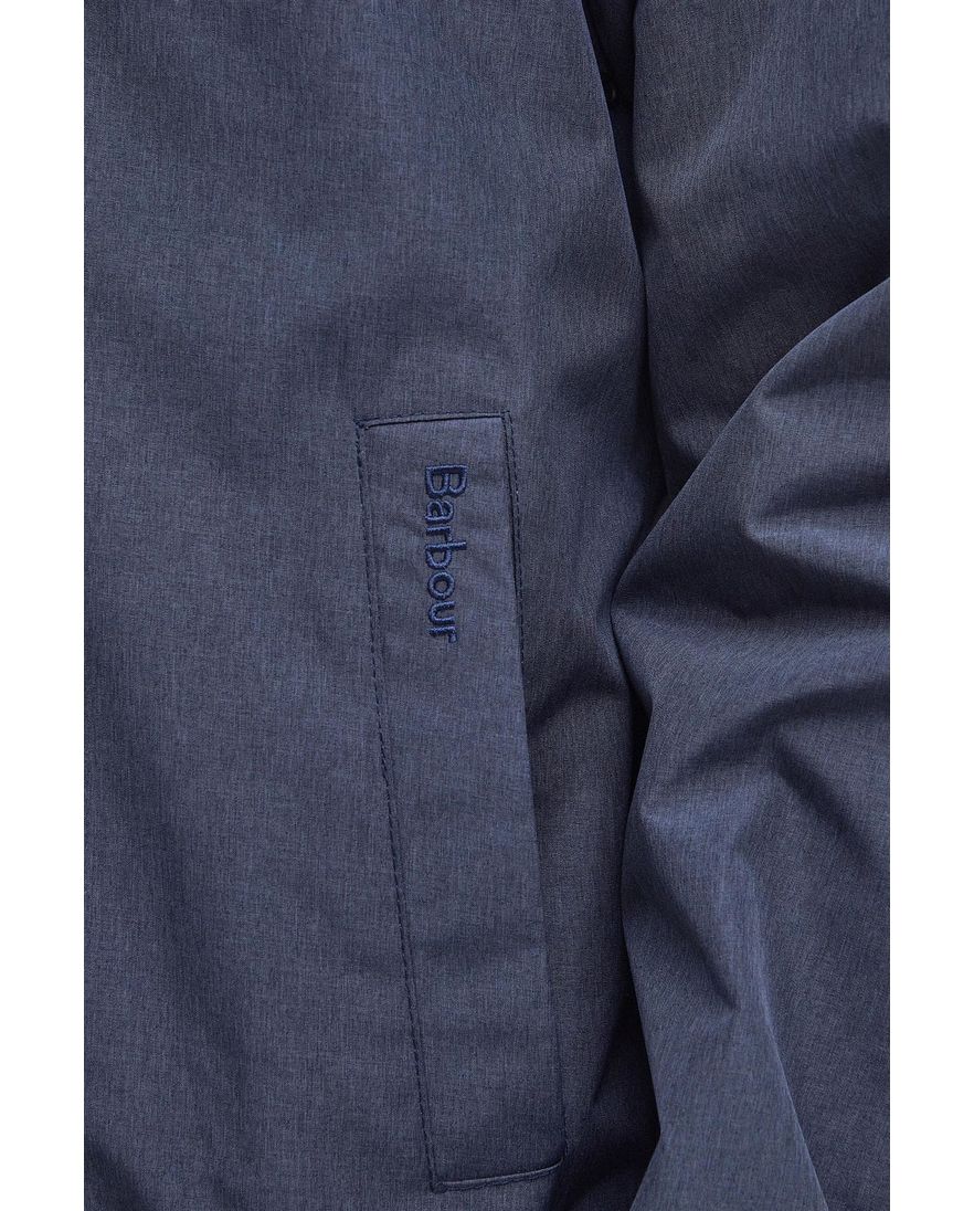 Barbour zomerjas rits + knoop slim fit donkerblauw