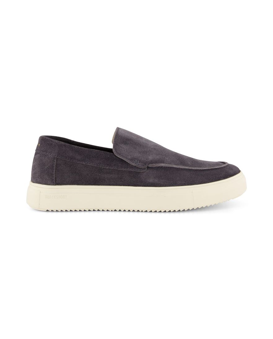 Blackstone loafers blauw effen suede
