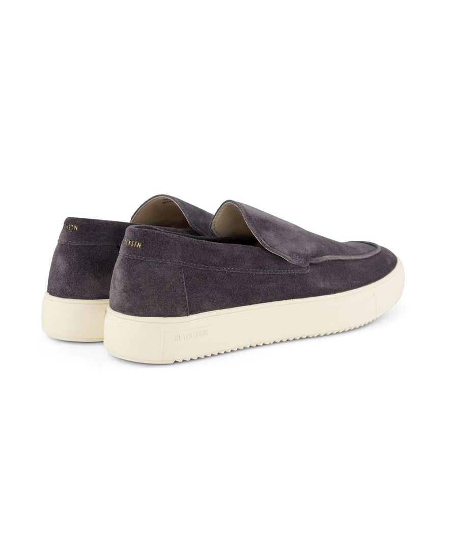 Blackstone loafers blauw effen suede