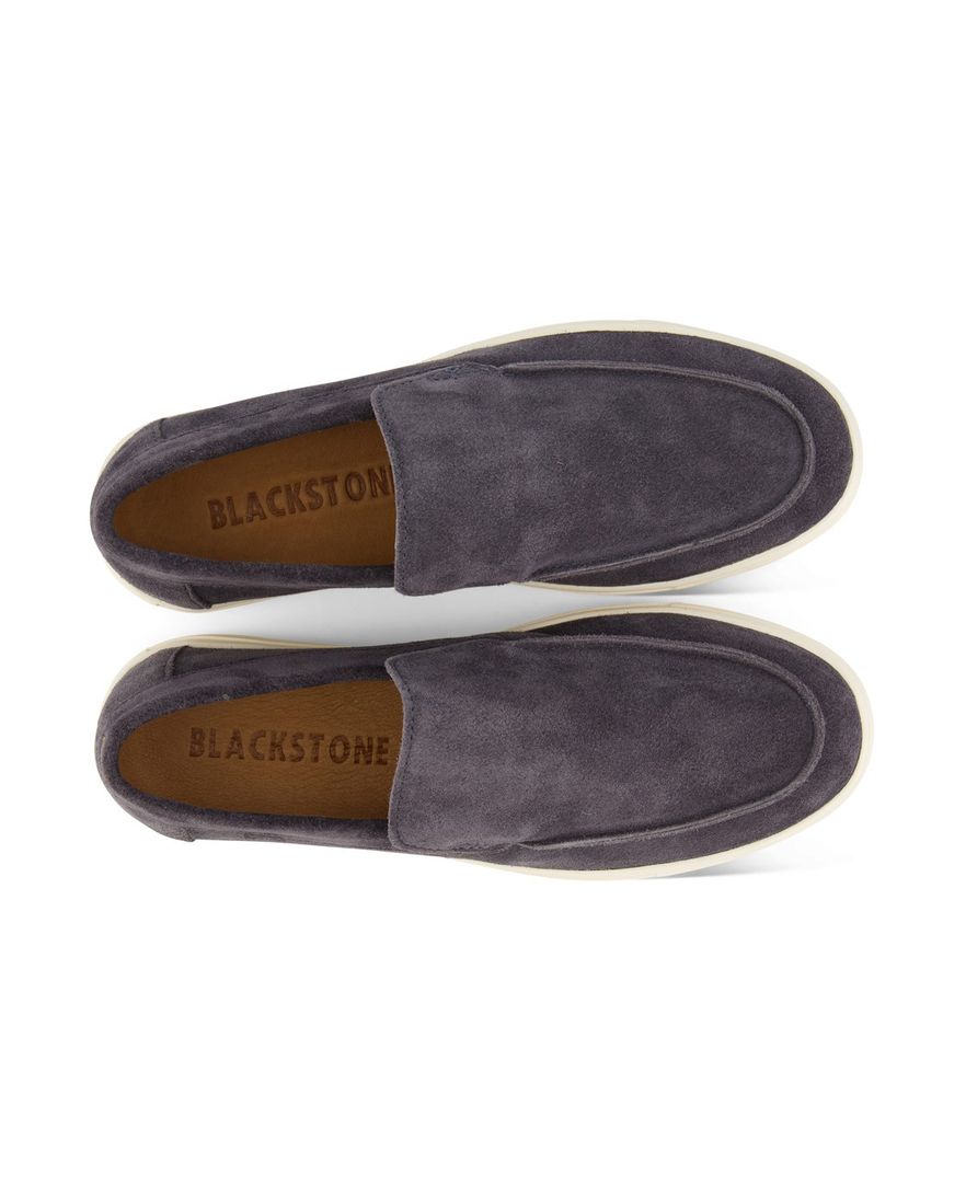 Blackstone loafers blauw effen suede