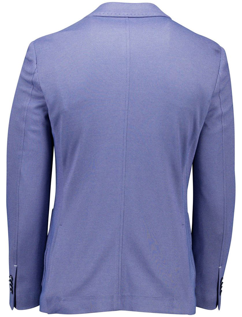 Blue Industry colbert effen blauw katoen