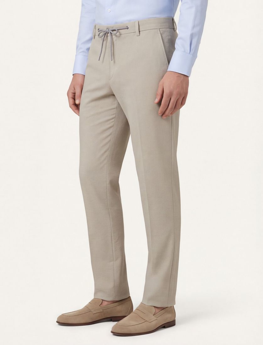 Blue Industry pantalon beige effen