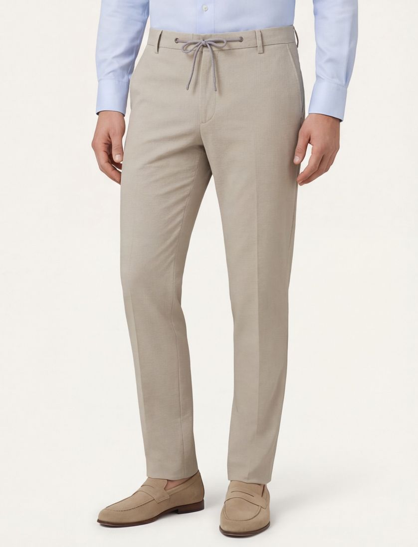 Blue Industry pantalon beige effen