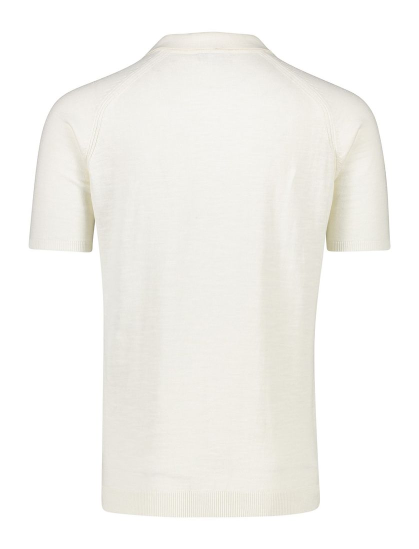 Katoenen Blue Industry polo wijde fit wit