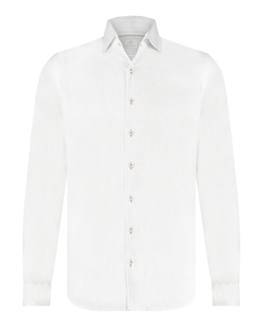 Blue Industry overhemd wit effen