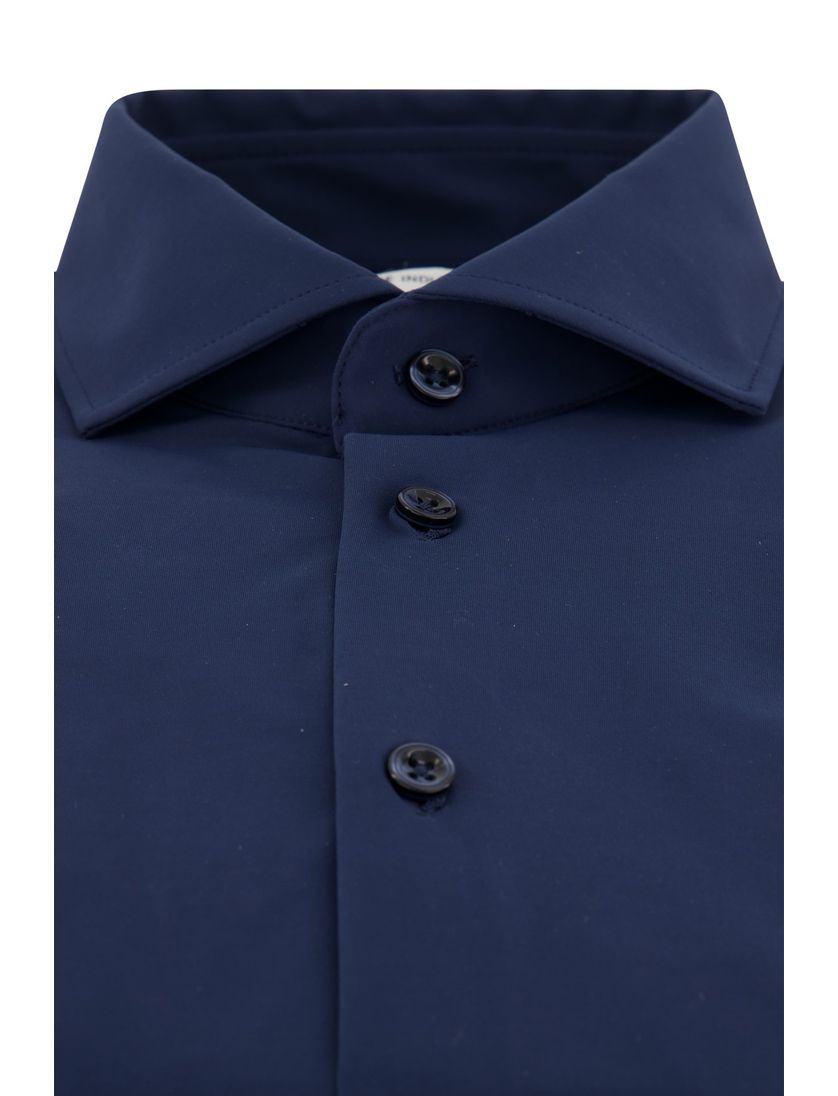 Blue Industry 24/7 stretch donkerblauw overhemd slim fit