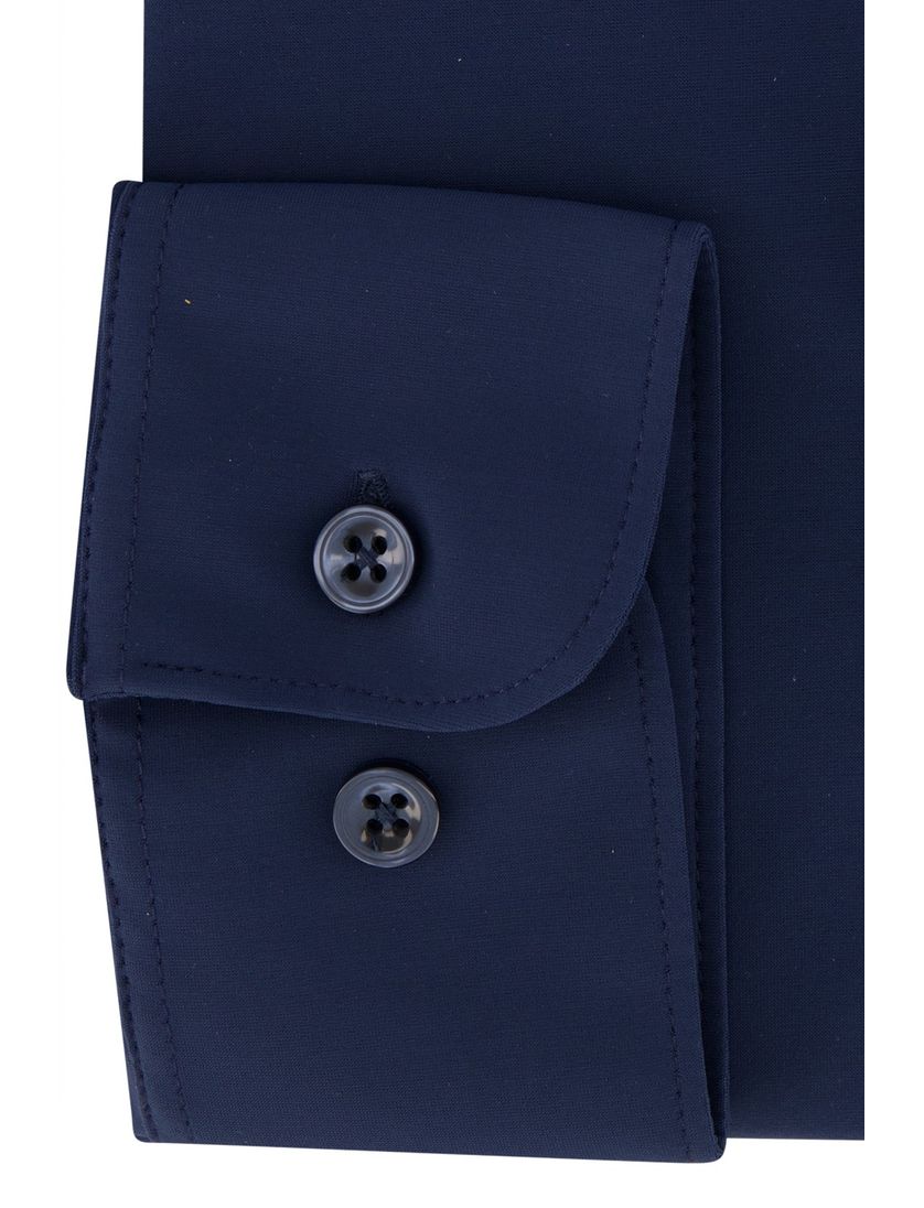 Blue Industry 24/7 stretch donkerblauw overhemd slim fit