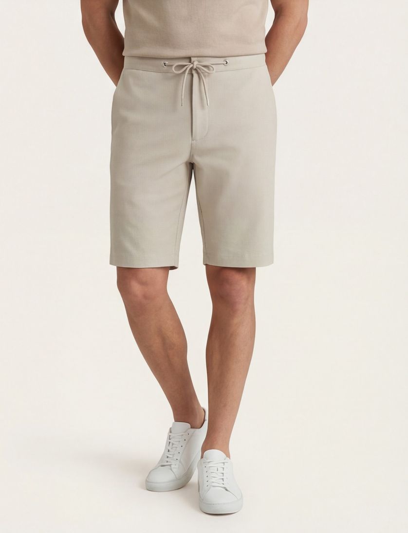 Blue Industry bermuda grijs effen