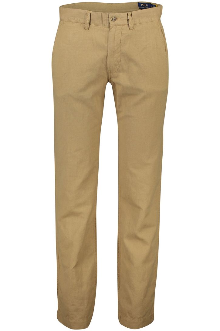 Polo Ralph Lauren broek bruin linnen straight fit