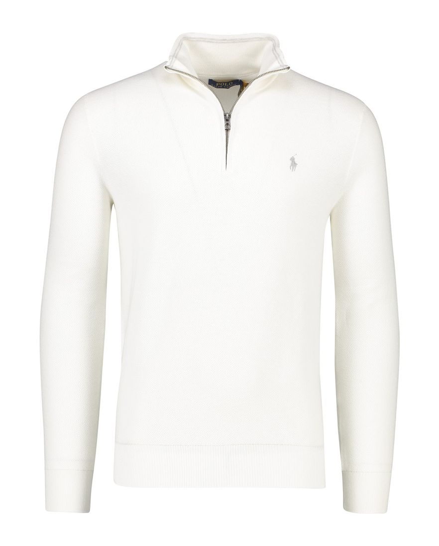 Polo Ralph Lauren katoenen trui half zip wit