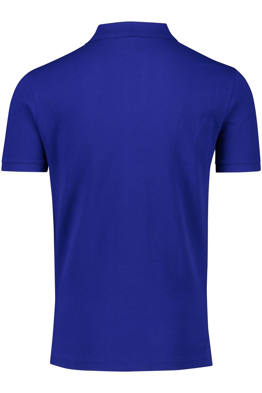 Polo Ralph Lauren polo Custom slim fit kobaltblauw effen katoen