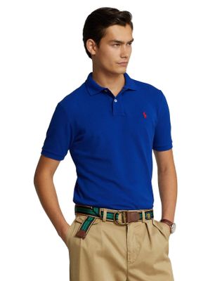 Polo Ralph Lauren Polo Ralph Lauren Custom Slim Fit kobaltblauw met rood logo