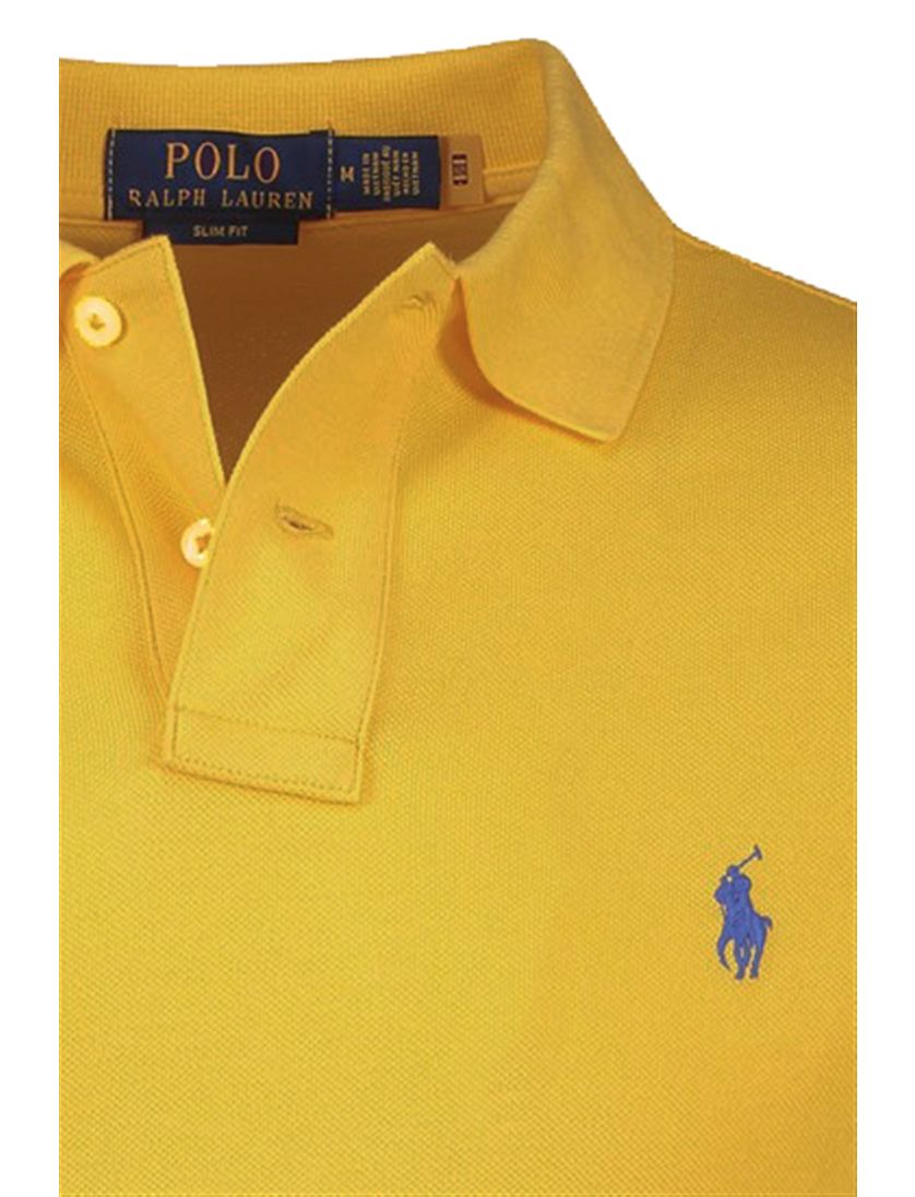Slim fit geel Polo Ralph Lauren polo 2-knoops katoen
