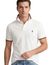 Polo Ralph Lauren polo slim fit wit effen met details katoen