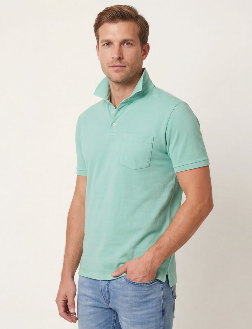 Polo Ralph Lauren polo groen 3 knoops