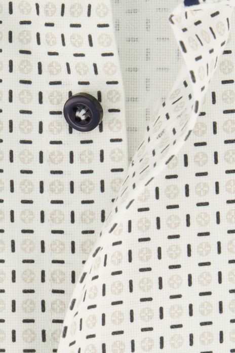 John Miller overhemd mouwlengte 7 normale fit groen geprint