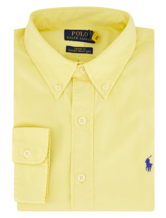 alph Lauren overhemd geel feather weight twill