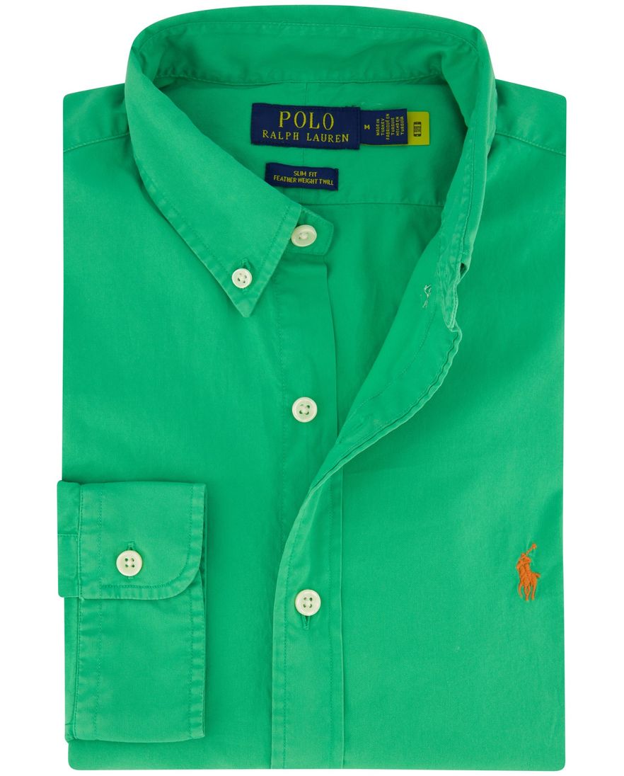 Polo Ralph Lauren overhemd slim fit groen katoen