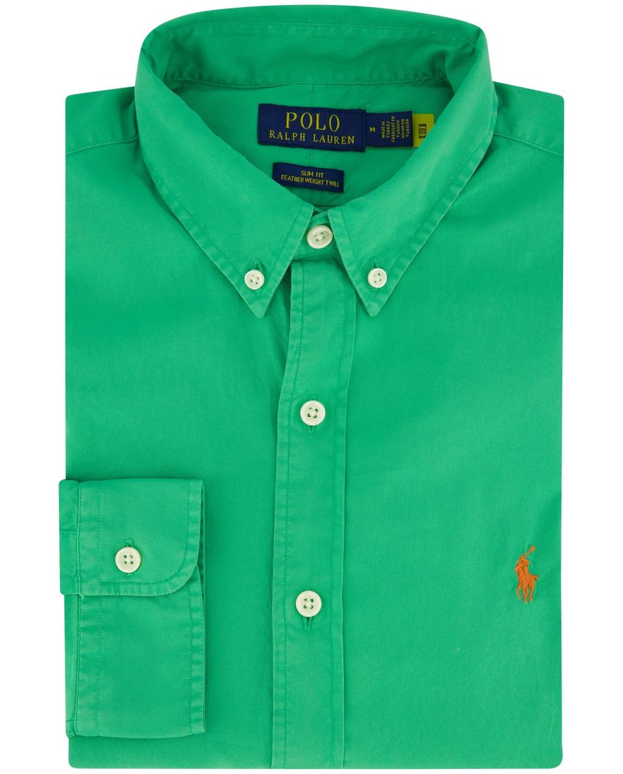 Polo Ralph Lauren overhemd slim fit groen katoen