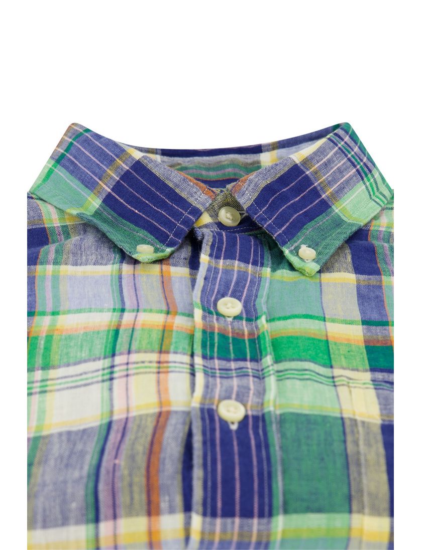 Polo Ralph Lauren overhemd donkerblauw groen geruit