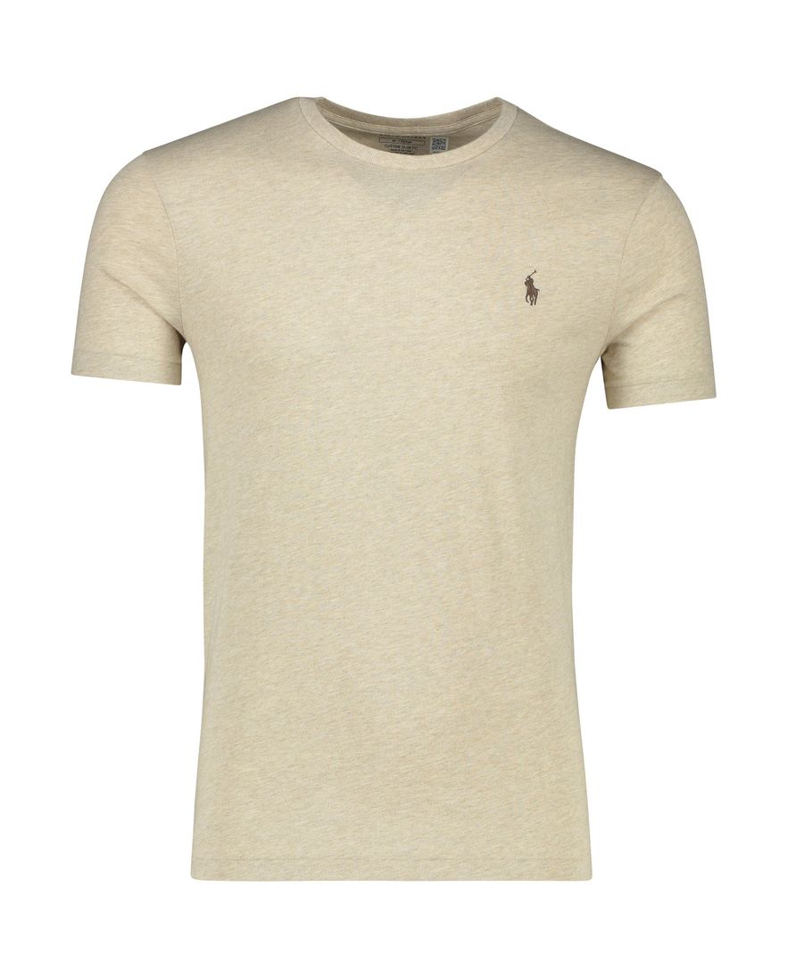 Polo Ralph Lauren t-shirt beige ronde hals Custom Slim Fit