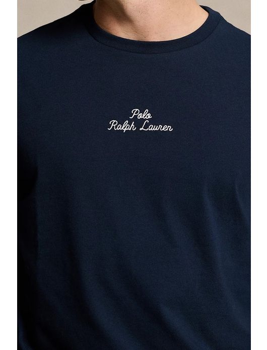 Polo Ralph Lauren t-shirt donkerblauw opdruk