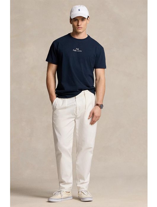 Polo Ralph Lauren t-shirt donkerblauw opdruk