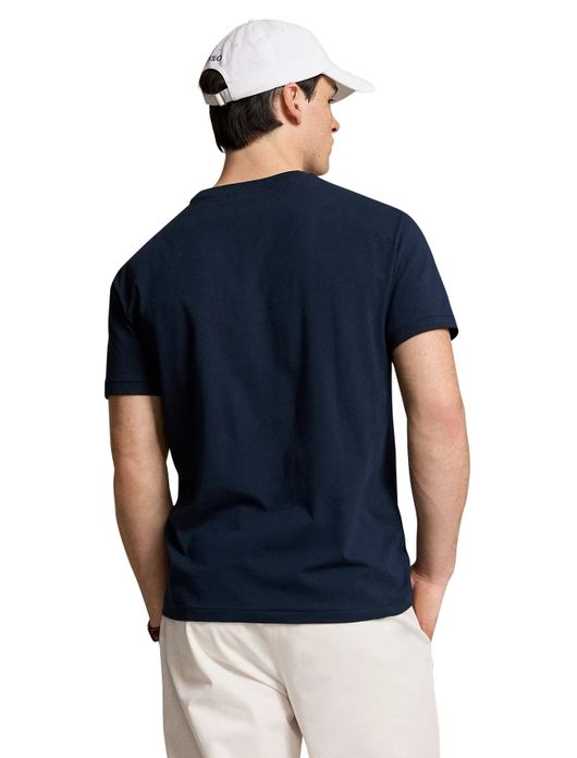 Polo Ralph Lauren t-shirt donkerblauw opdruk