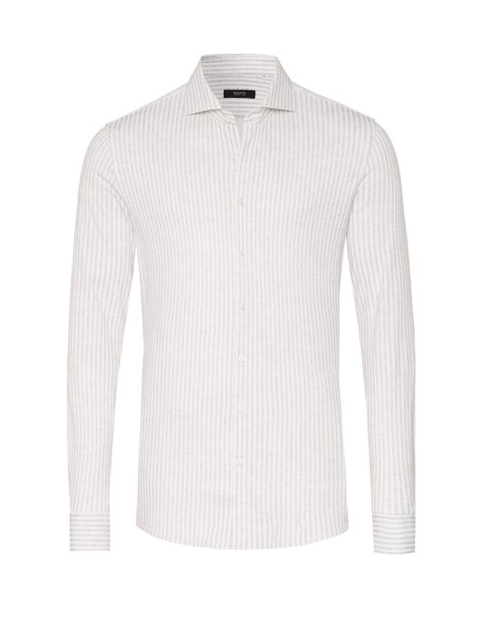 Desoto overhemd beige gestreept