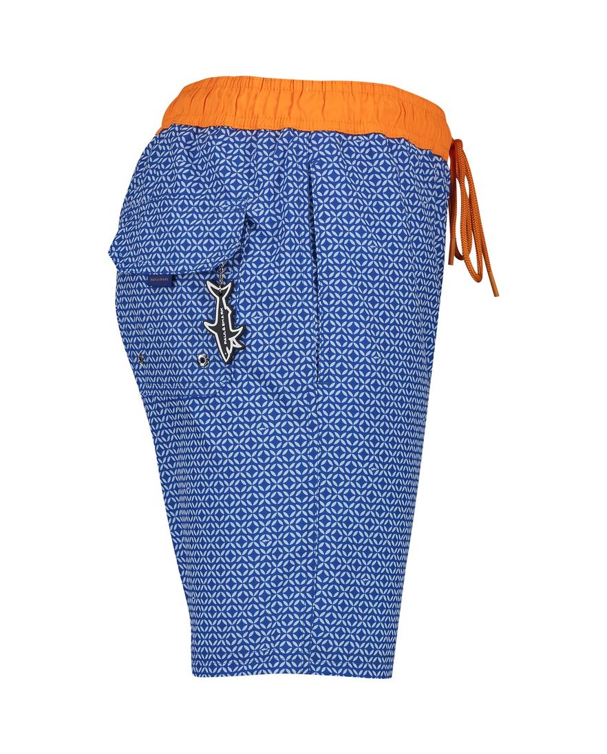Paul & Shark zwembroek blauw geprint