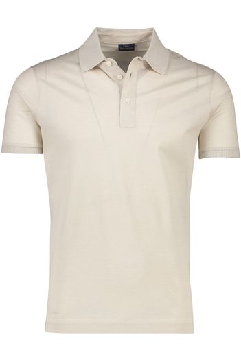 Paul & Shark Paul & Shark beige polo 3-knoops katoen wijde fit