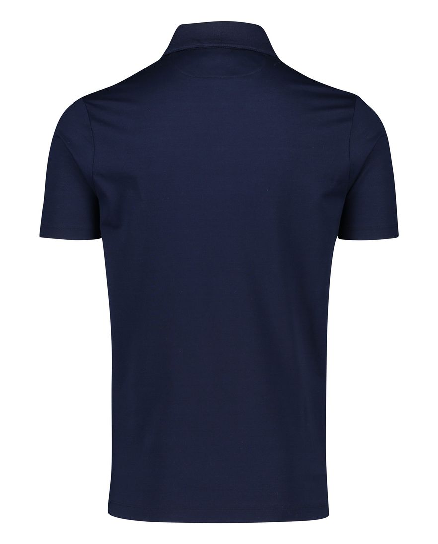 Paul & Shark polo wijde fit donkerblauw 2-knoops katoen