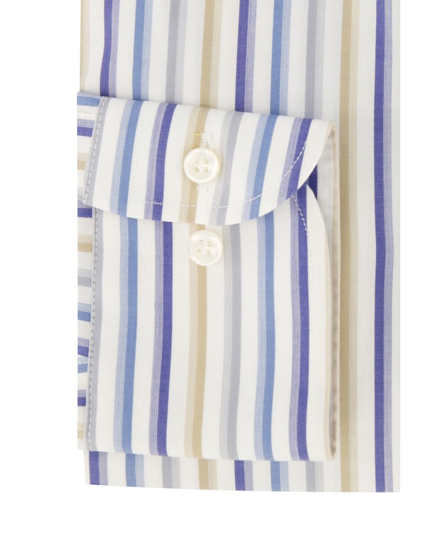 Paul & Shark katoenen casual overhemd wijde fit blauw gestreept