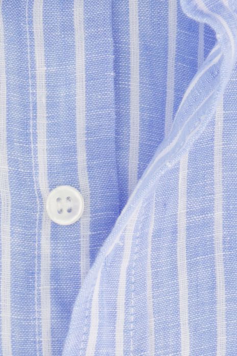 Paul & Shark overhemd wijde fit lichtblauw wit gestreept