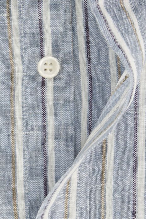 Paul & Shark overhemd wijde fit lichtblauw gestreept