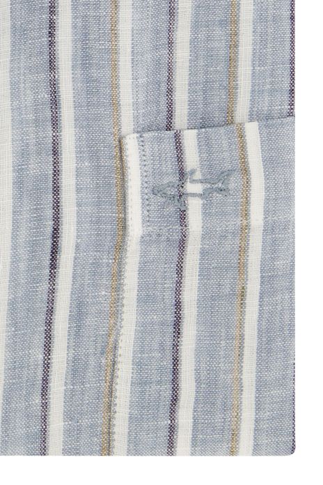 Paul & Shark overhemd wijde fit lichtblauw gestreept