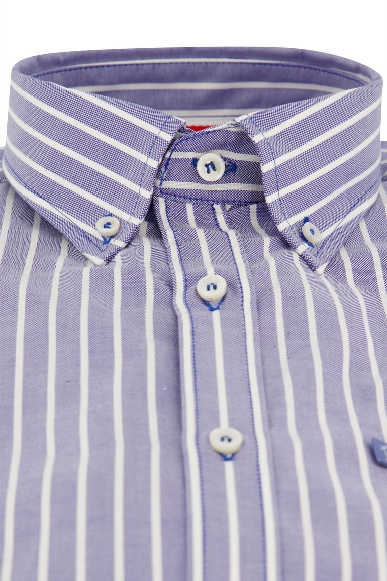 Paul & Shark casual overhemd wijde fit blauw wit