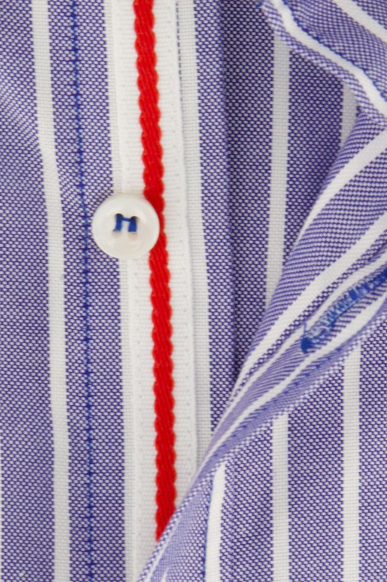 Paul & Shark casual overhemd wijde fit blauw wit