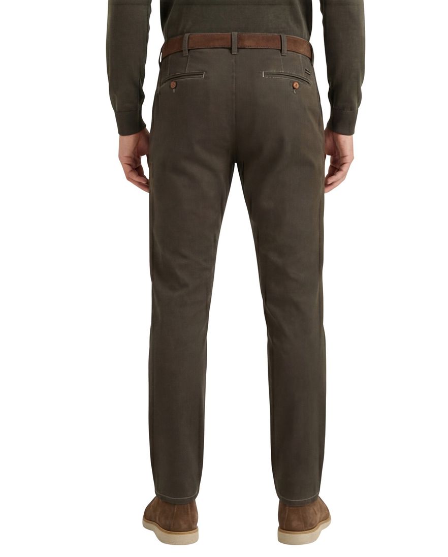 Meyer katoenen broek Rio modern fit groen