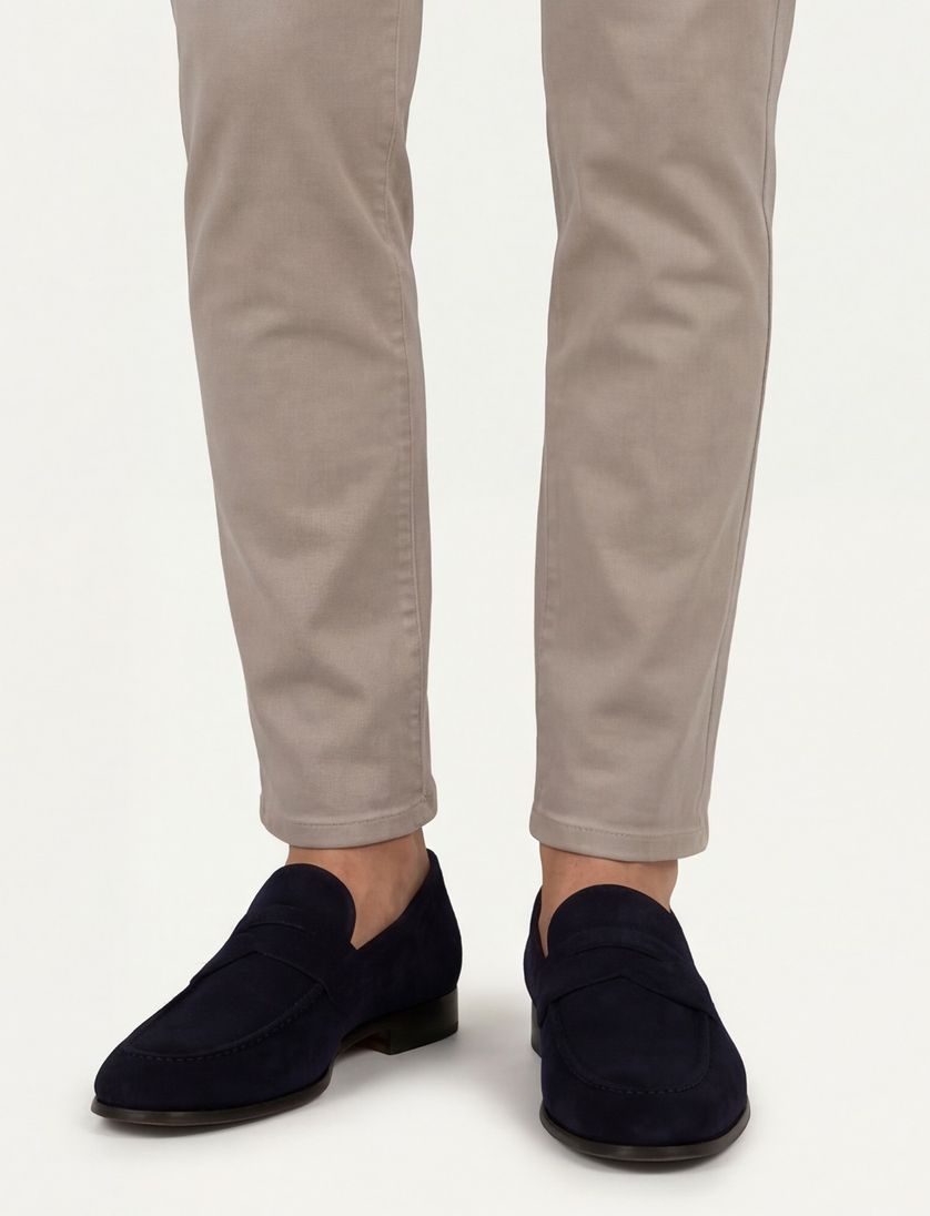 Loafers Magnanni donkerblauw leer