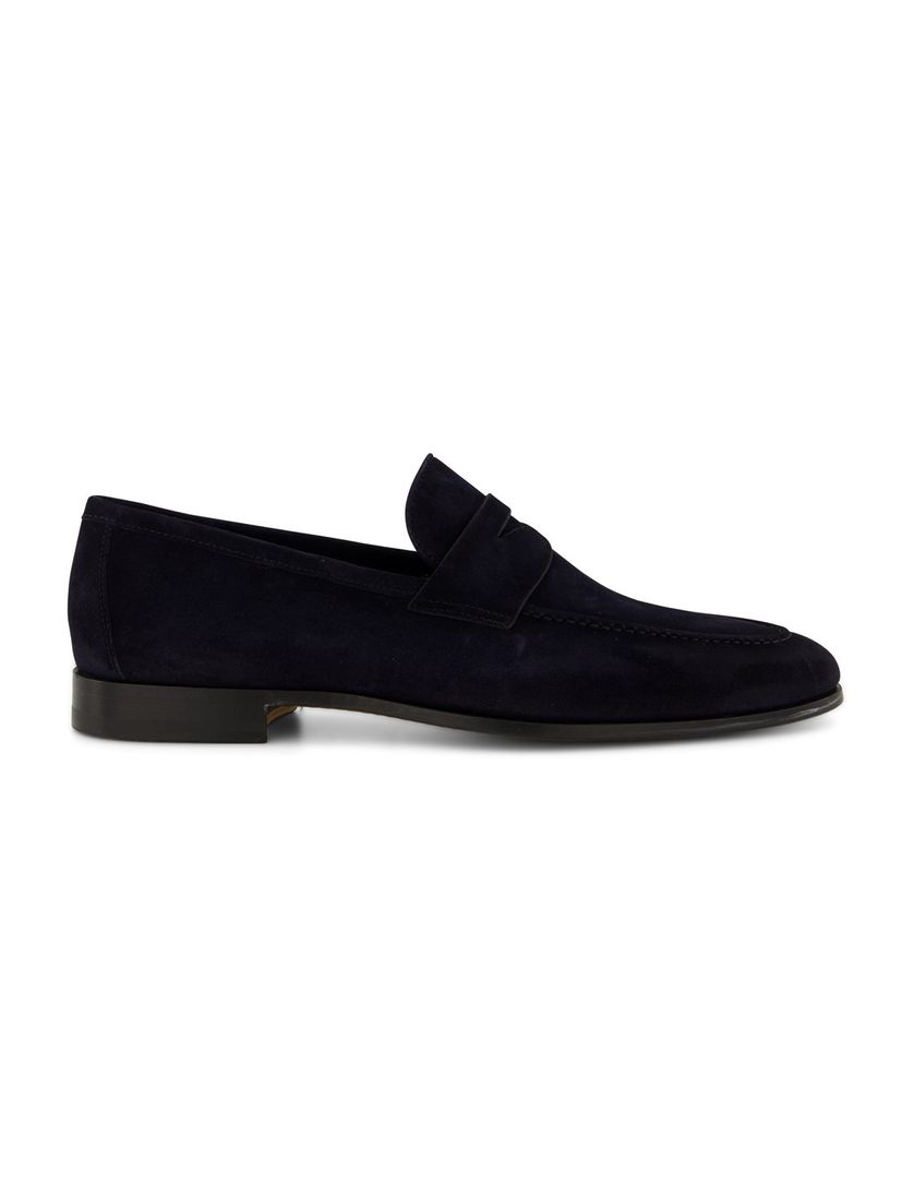 Loafers Magnanni donkerblauw leer